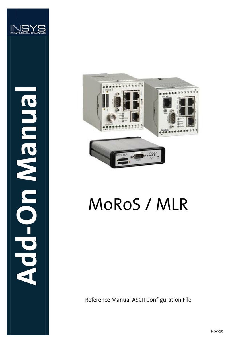 INSYS MoRoS User manual