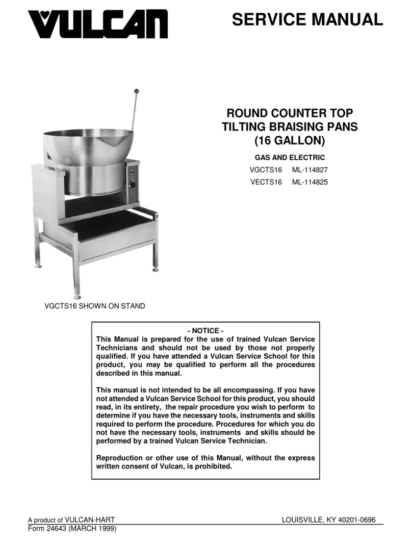 Vulcan-Hart VGCTS16 User manual