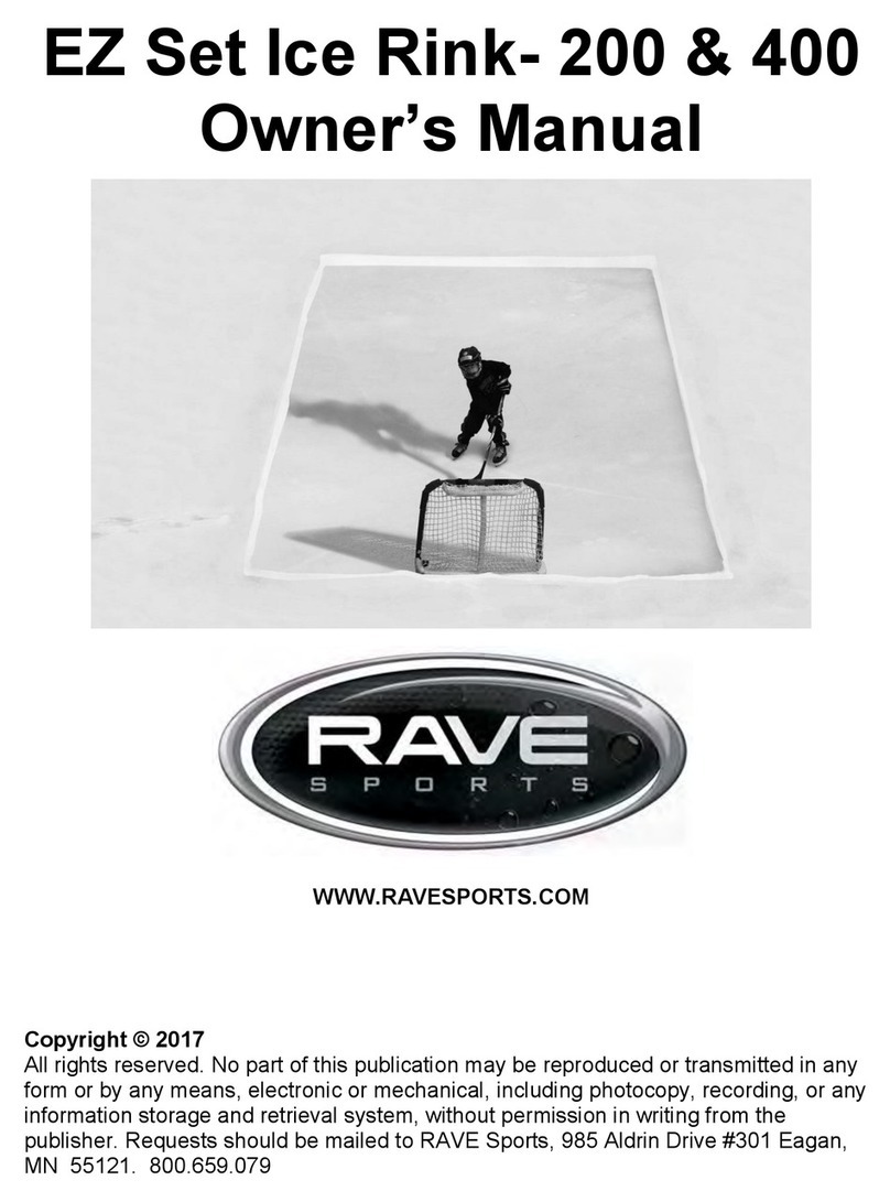 Rave Sports EZ Set Ice Rink 200 owner's manual
