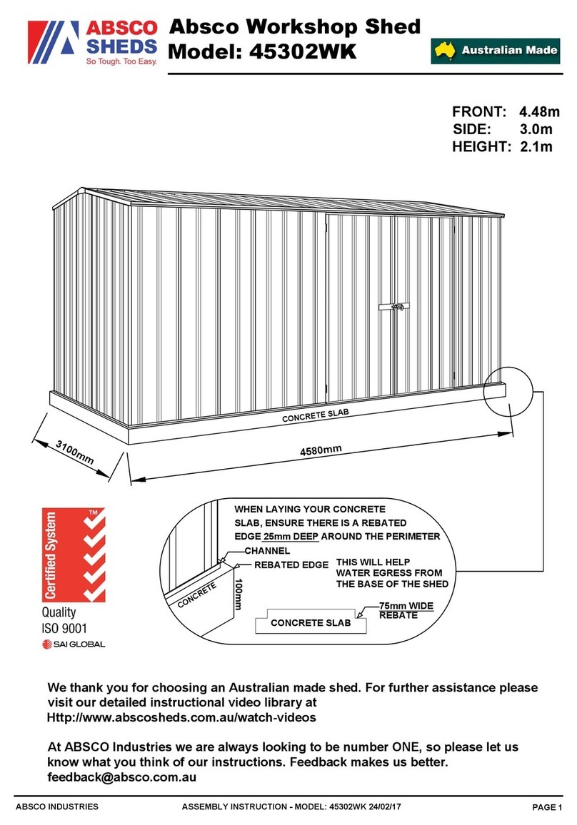 Absco 45302WK Assembly instruction