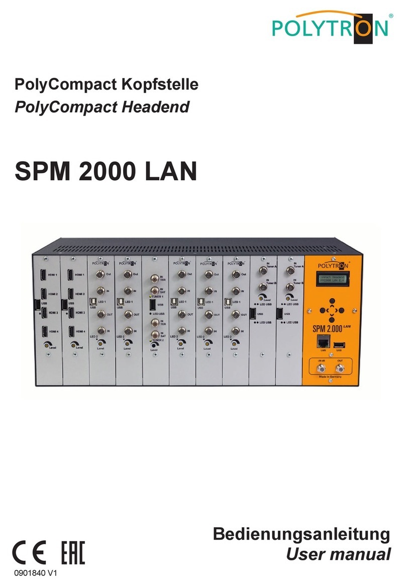Polytron SPM 2000 LAN user manual
