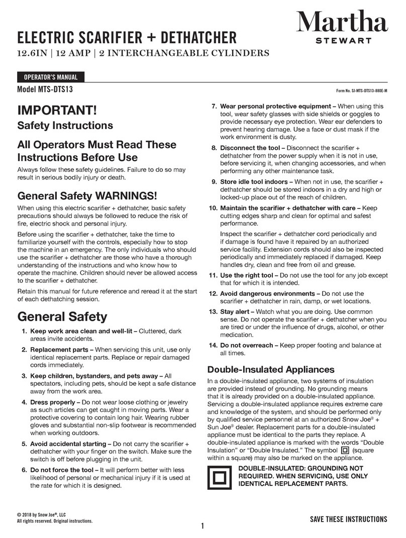Martha Stewart MTS-DTS13 Operator's manual