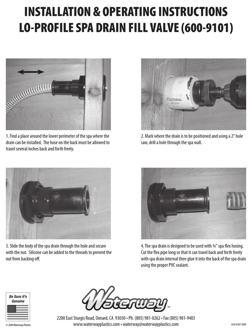 Waterway 600-9101 operating instructions