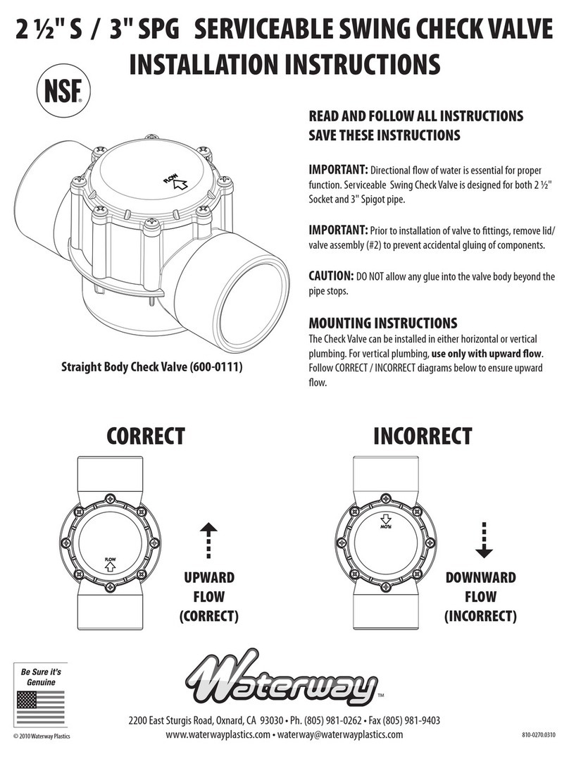 Waterway 600-0111 User manual