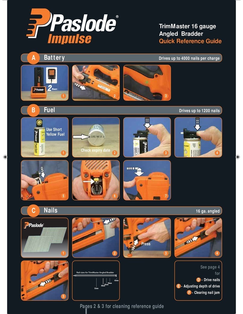 Paslode TrimMaster IM250A-Li User manual