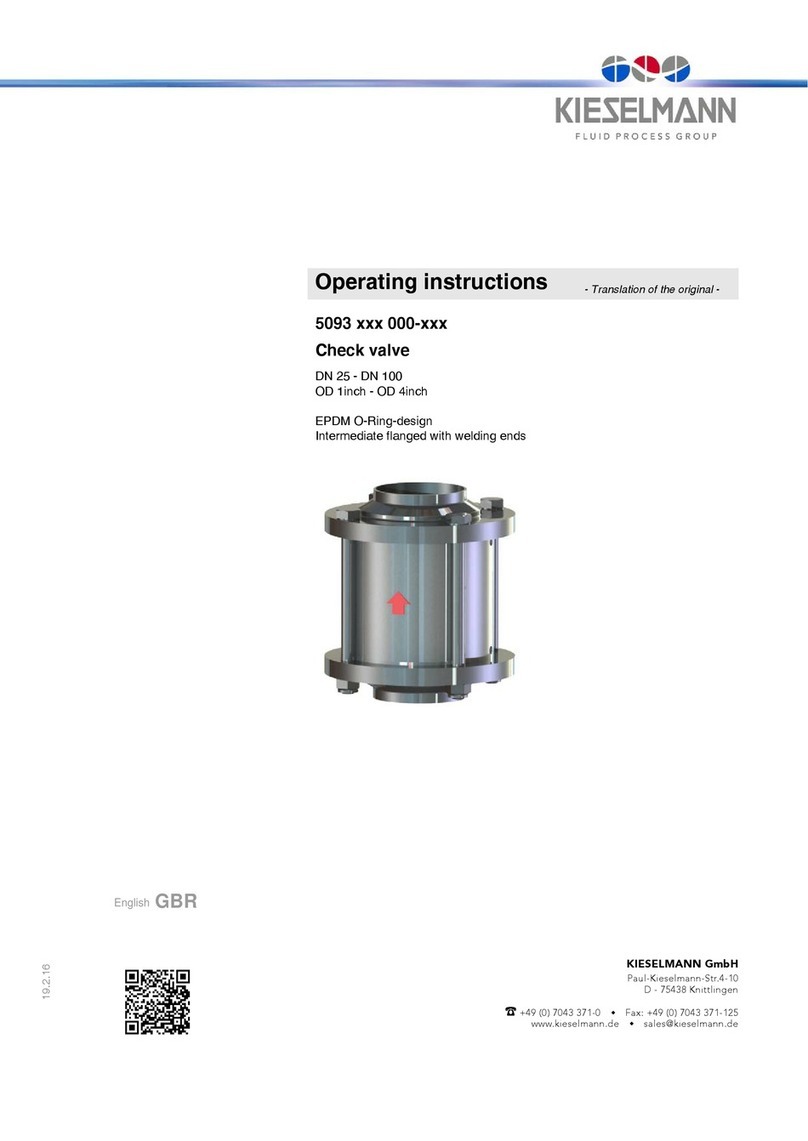 KIESELMANN 5093 xxx 000 series operating instructions