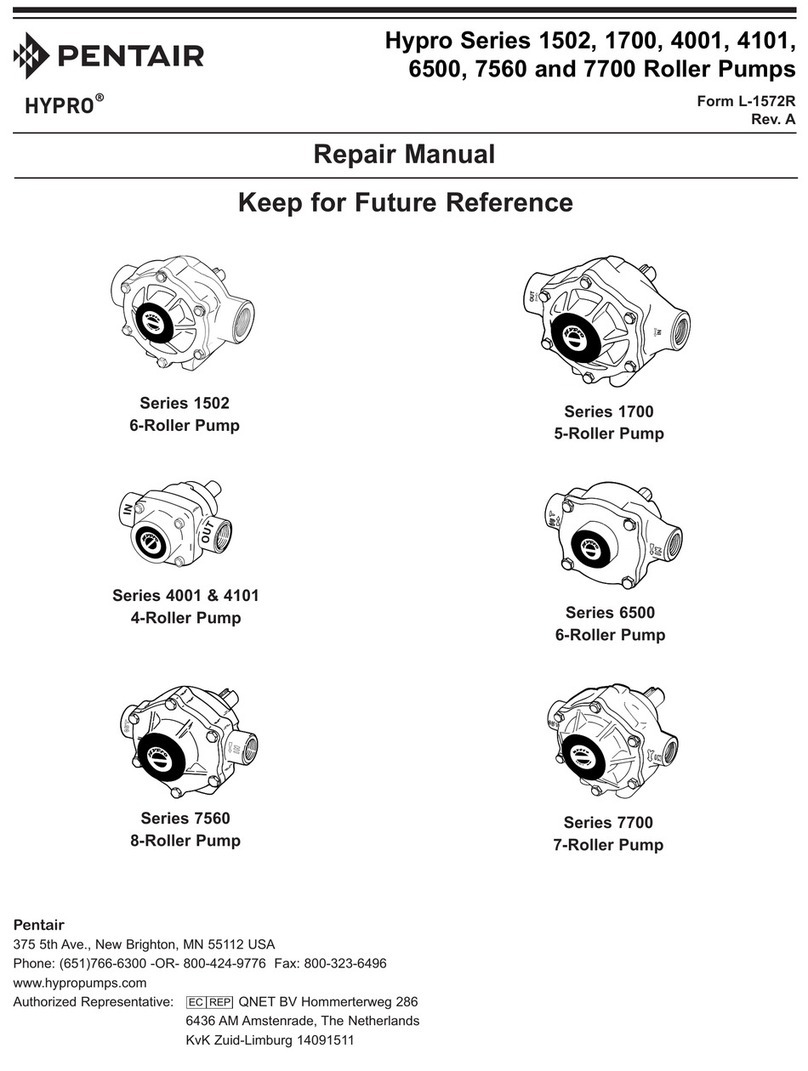 Pentair Hypro 1502 Series Repair manual