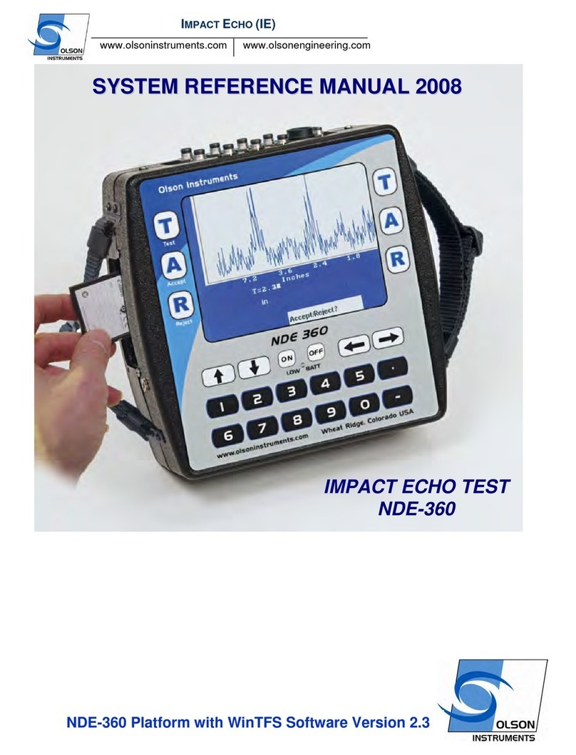 Olson Instruments NDE-360 System reference manual