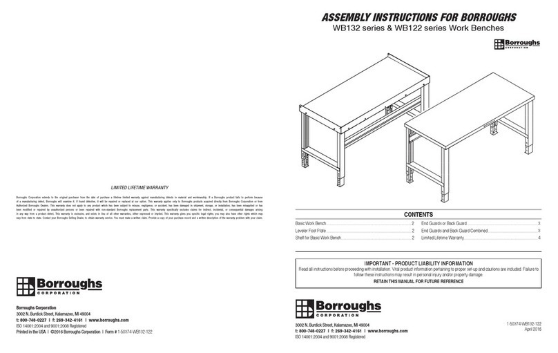 Borroughs WB132 series User manual