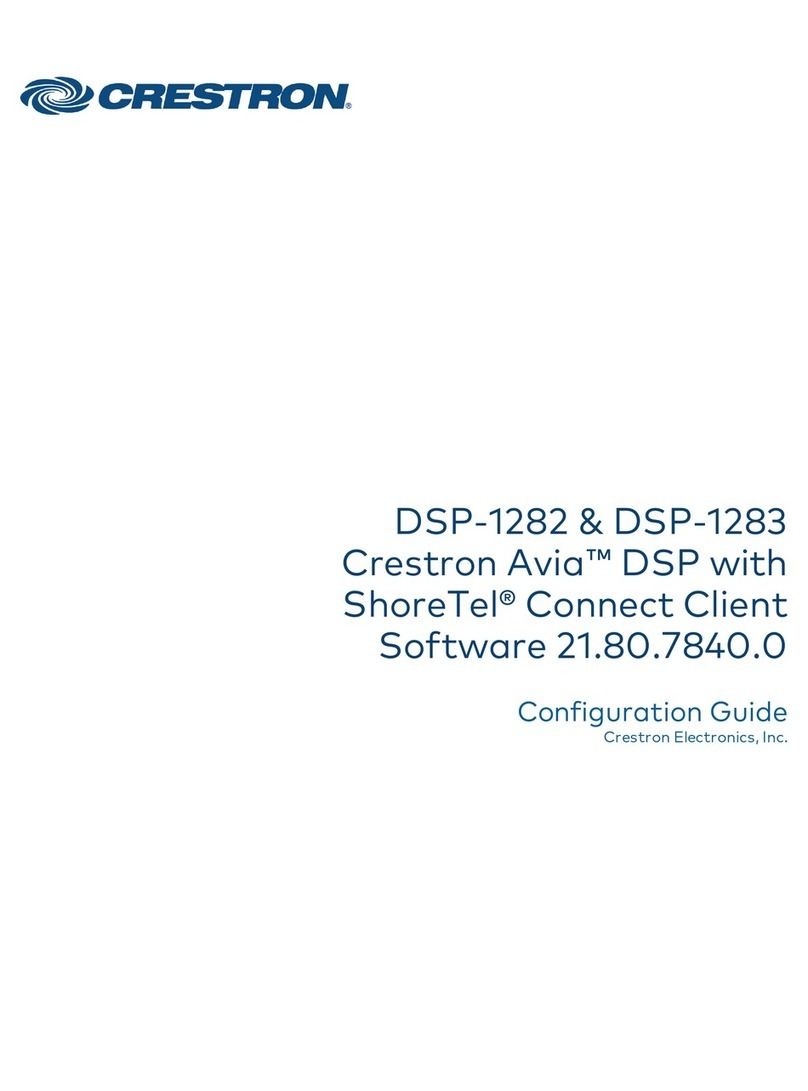 Crestron Electronics DSP-1282 User manual