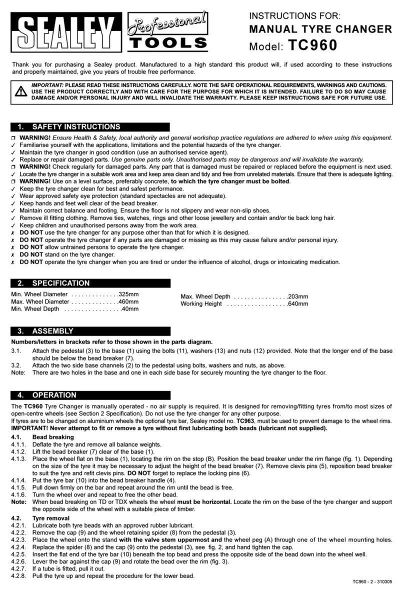Sealey TC960 User manual