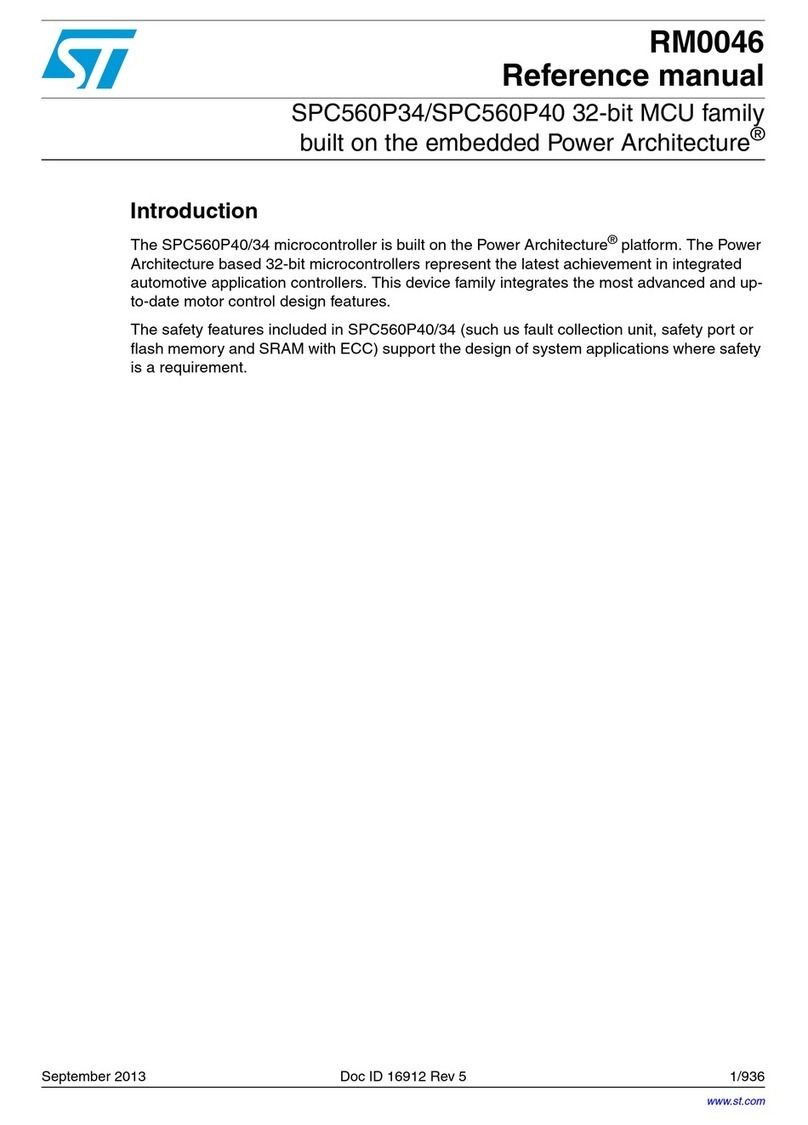 ST SPC560P34 Reference manual