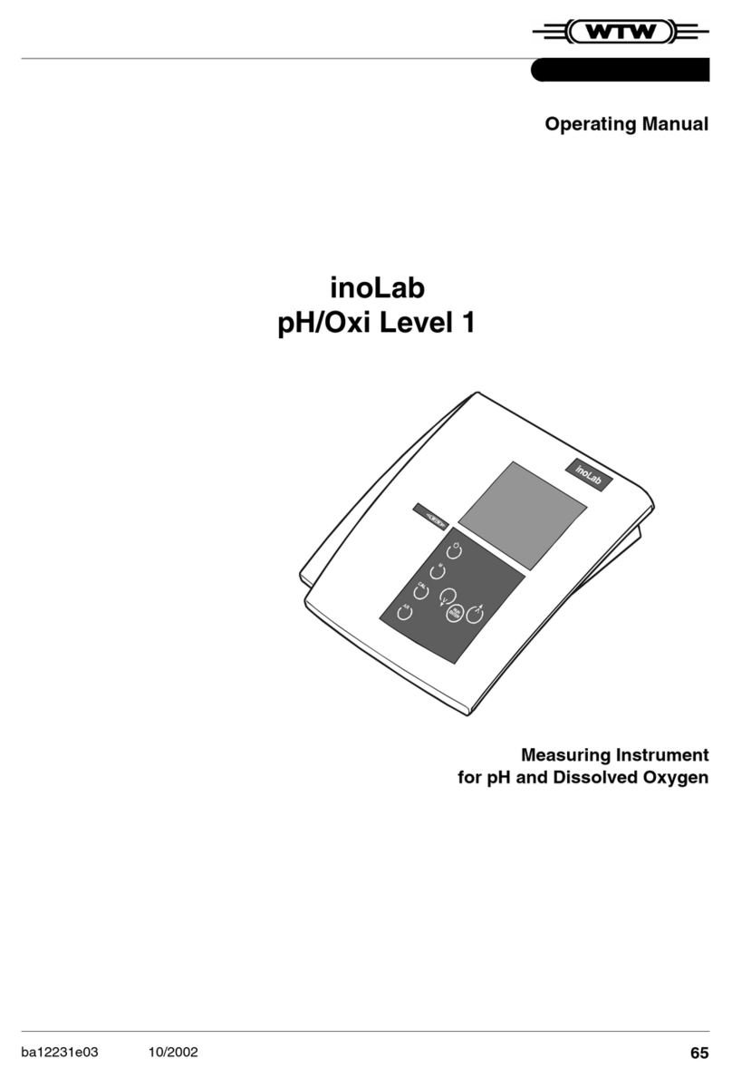 wtw inoLab pH/Oxi Level 1 User manual