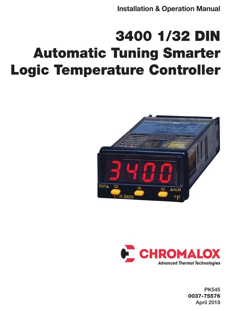 Chromalox ETR-3400 Installation & operation manual