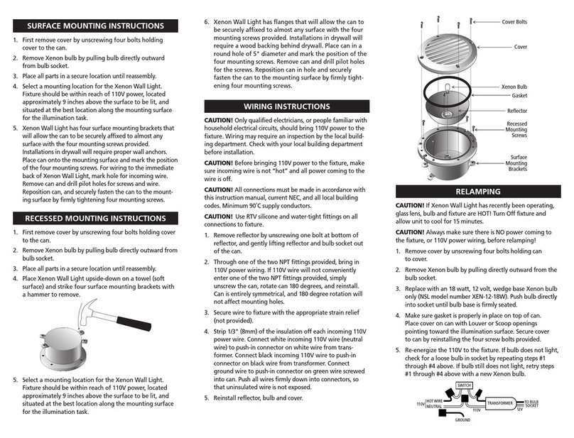 NSL Xenon installation instructions