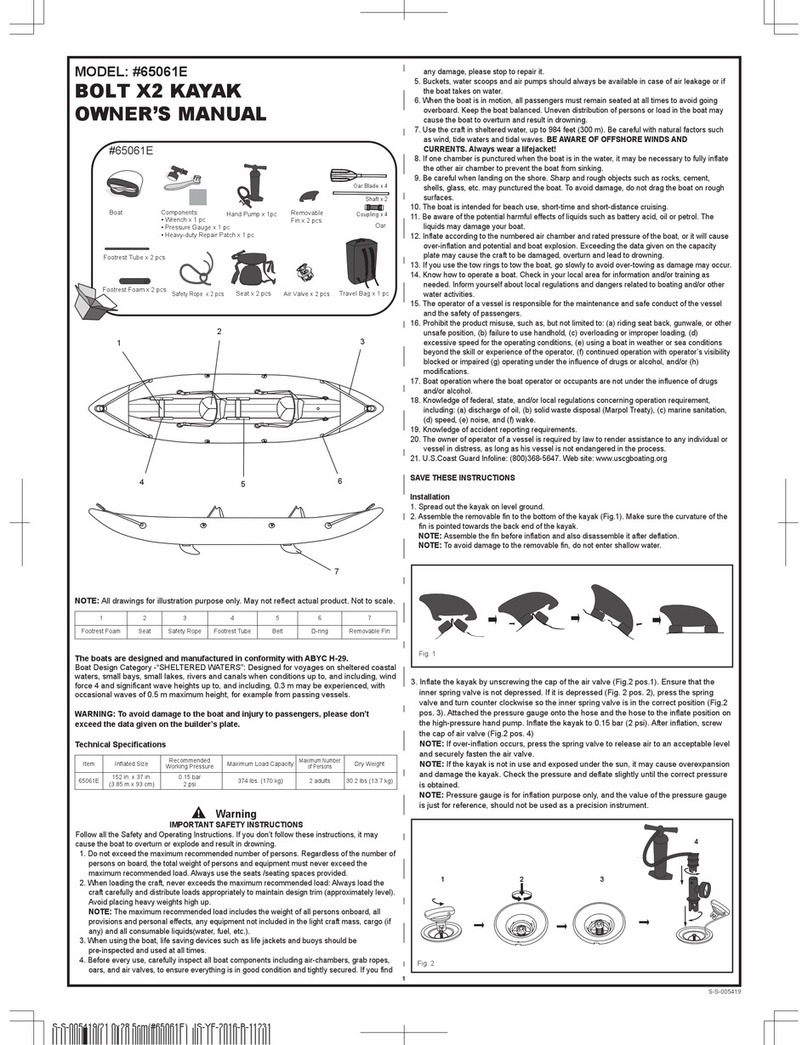 Bestway BOLT X2 owner's manual