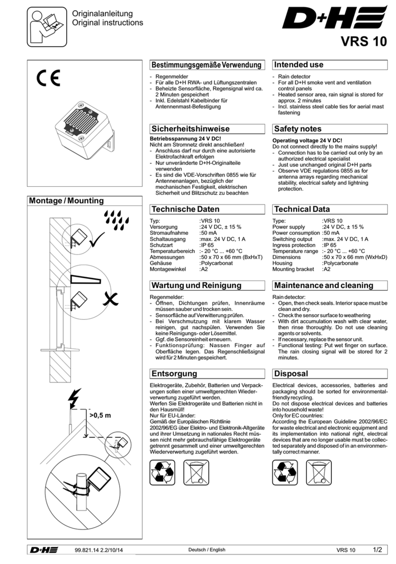 D+H VRS 10 Original instructions