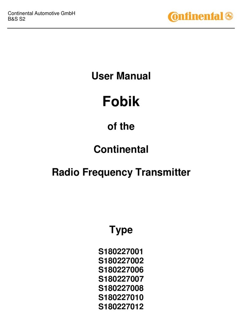 Continental Refrigerator FOBIK user manual
