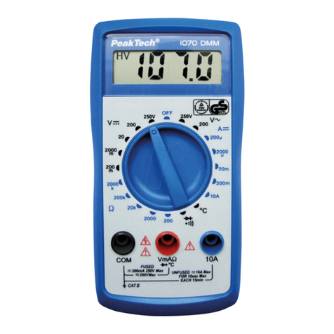 PeakTech 1070 User manual