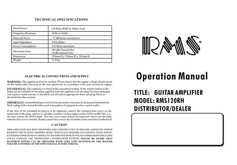 RMS RMS120RH User manual