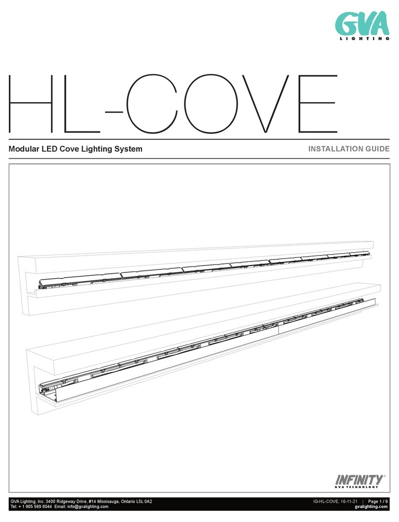 GVA Lighting HL-COVE User manual