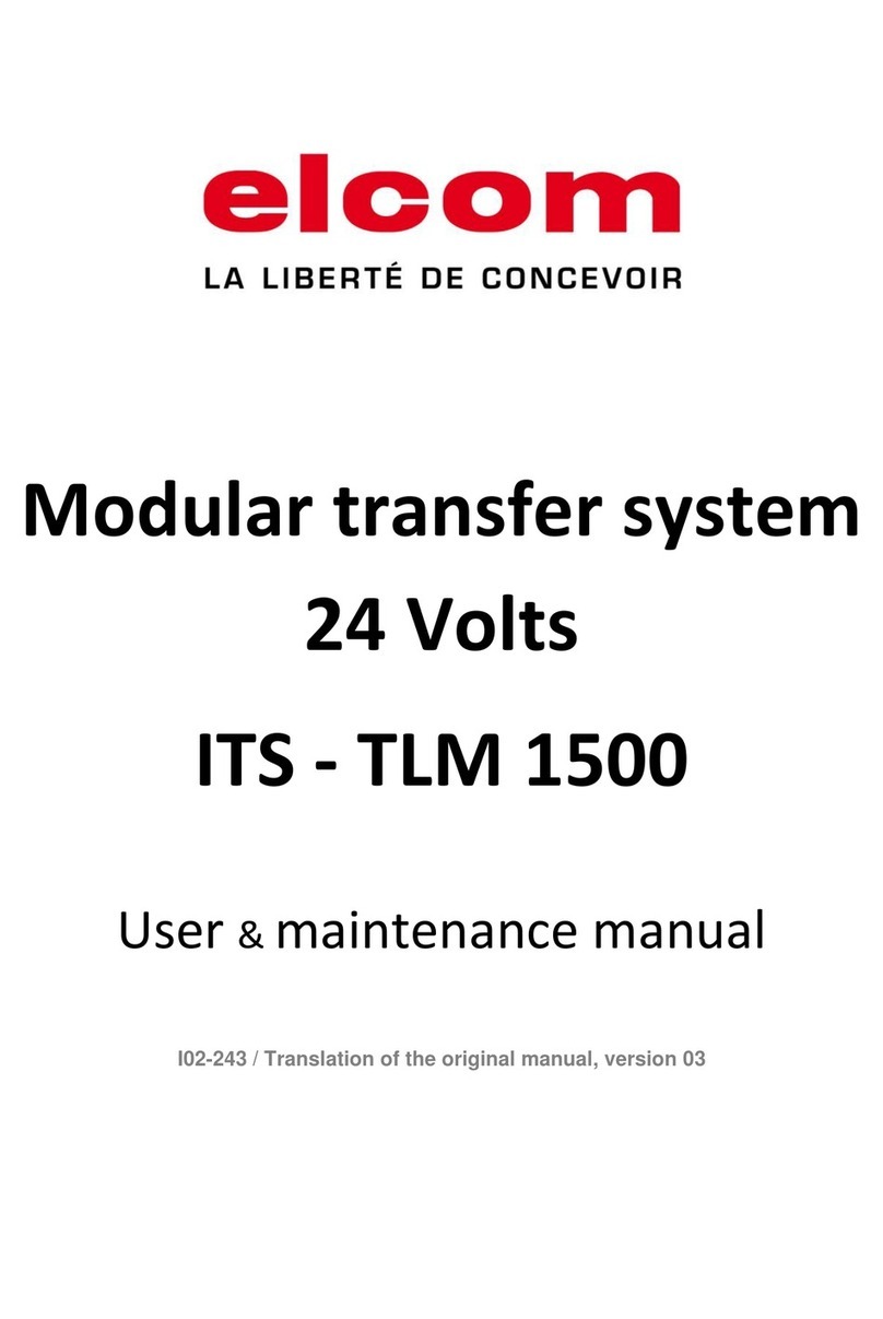 ELCOM TLM 1500 ITS 24V User & maintenance manual