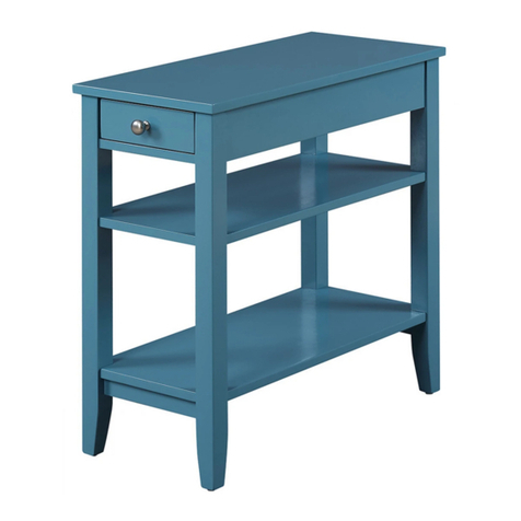 convenience concepts AMERICAN HERITAGE 3 TIER END TABLE User manual convenience concepts AMERICAN HERITAGE 3 TIER END TABLE User manual