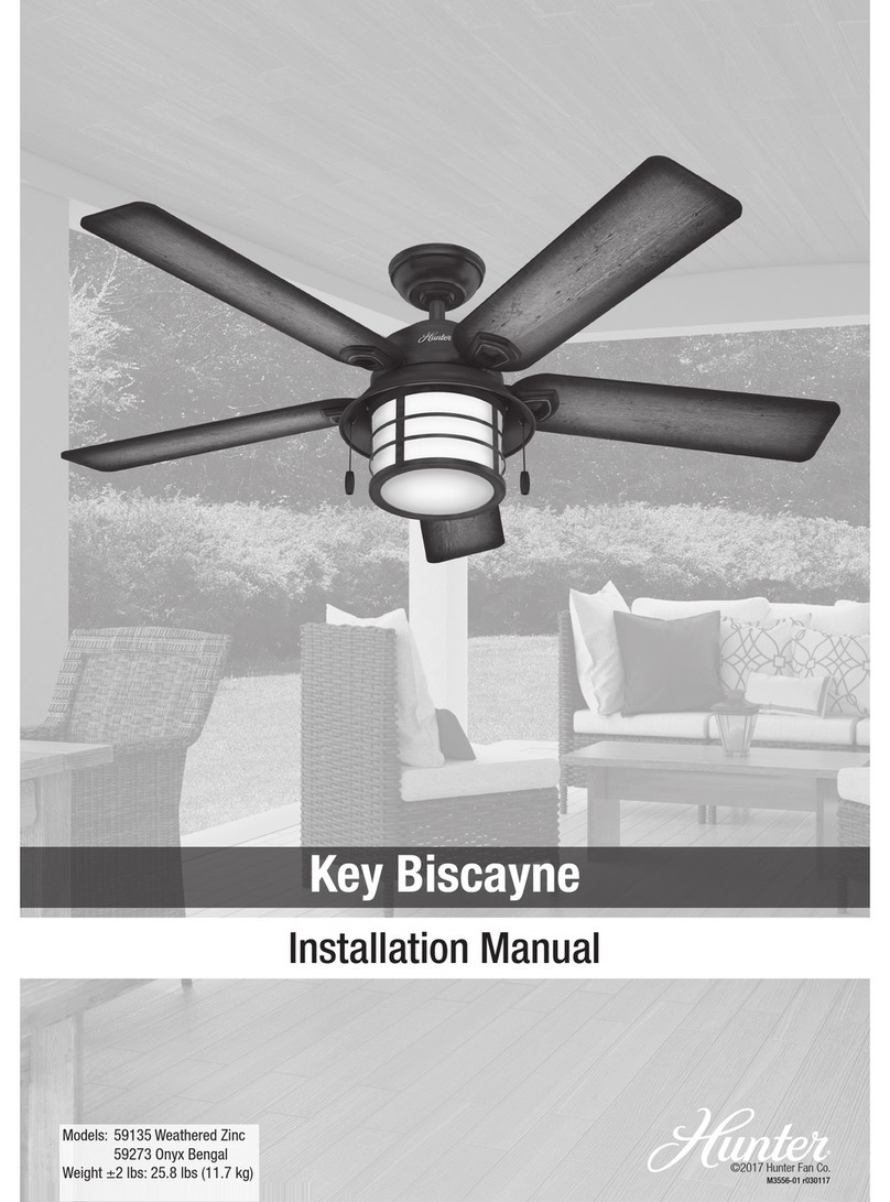 Hunter Key Biscayne 59135 User manual