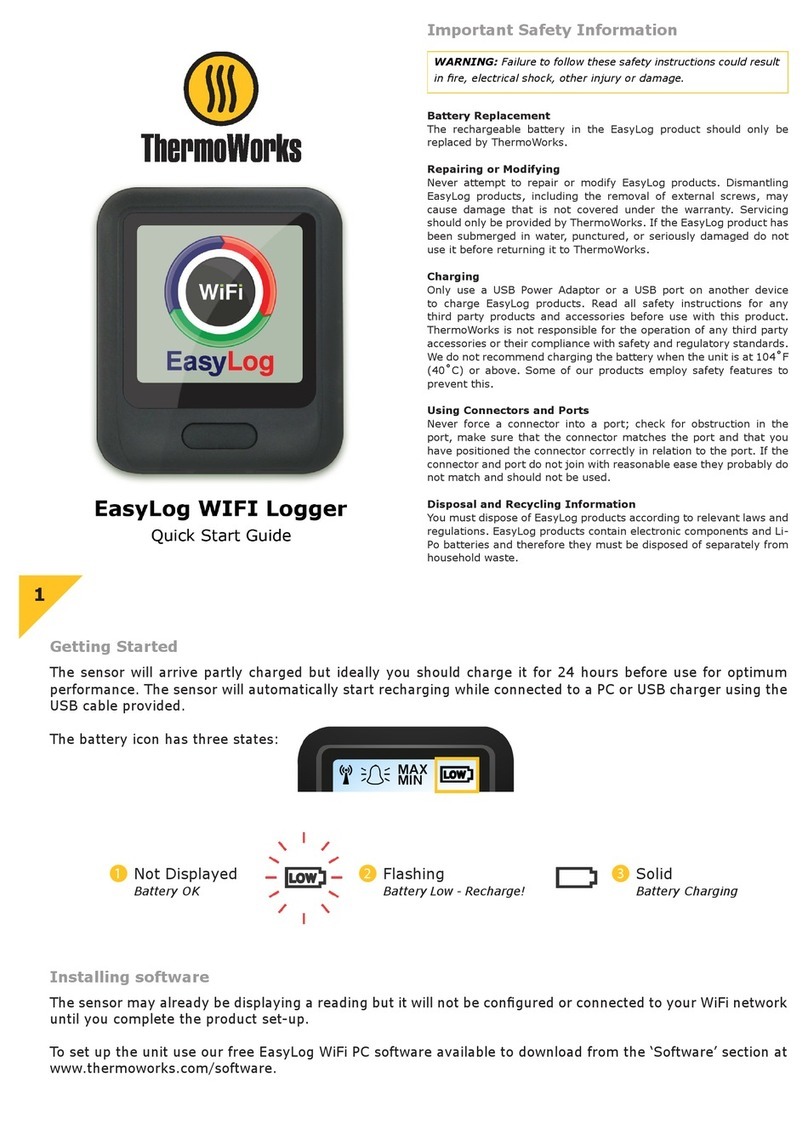 ThermoWorks EasyLog WIFI Logger quick start guide