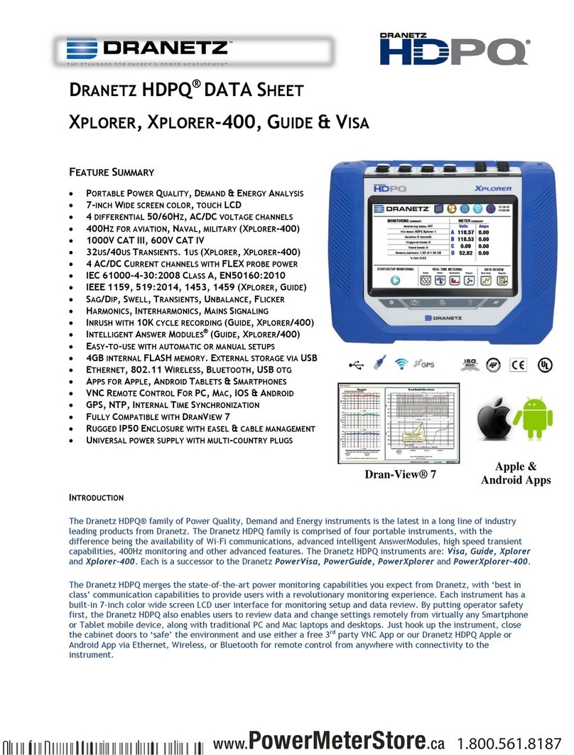 Dranetz hdpq xplorer User manual Dranetz hdpq xplorer User manual