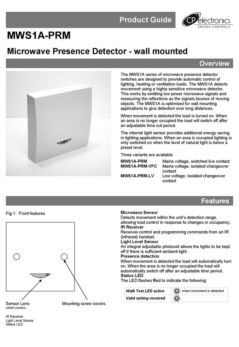 C.P. Electronics MWS1A-PRM Product guide