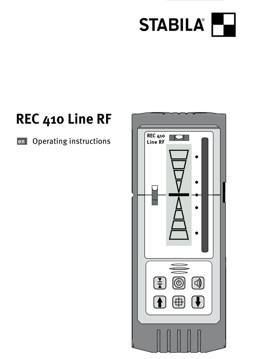 Stabila REC 410 Line RF User manual