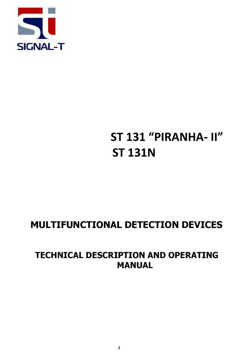 SIGNAL-T ST 131 PIRANHA- II TECHNICAL DESCRIPTION AND OPERATING MANUAL