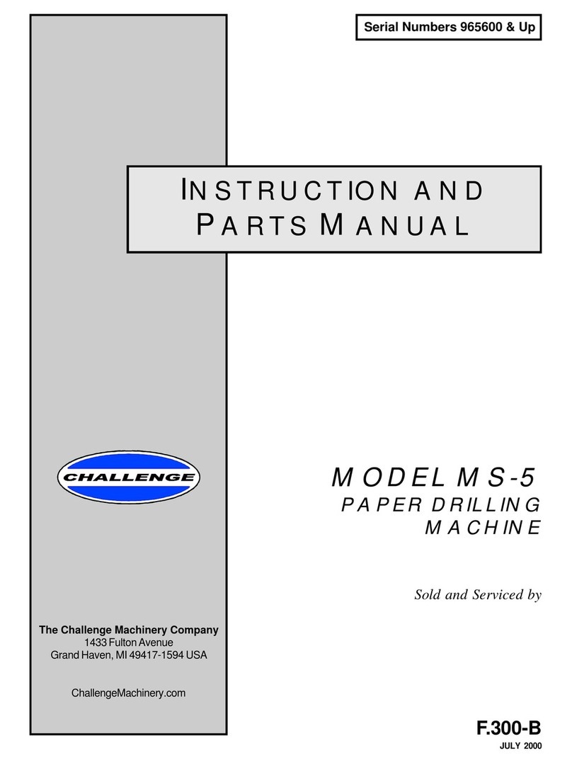Challenge MS-5 Instructions and parts manual