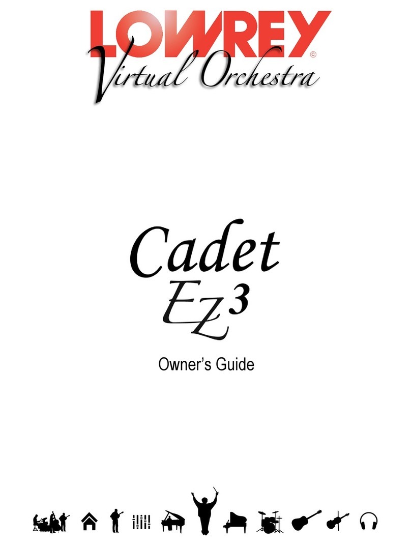 Lowrey Cadet EZ3 owner's guide