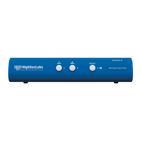 High Sec Labs SM20N-N User manual High Sec Labs SM20N-N User manual