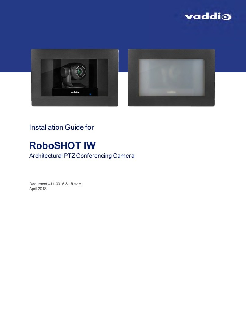 VADDIO RoboSHOT IW installation guide