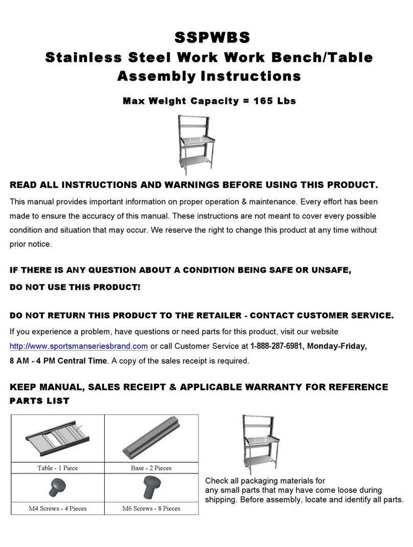 Sportsman SSPWBS Assembly instructions