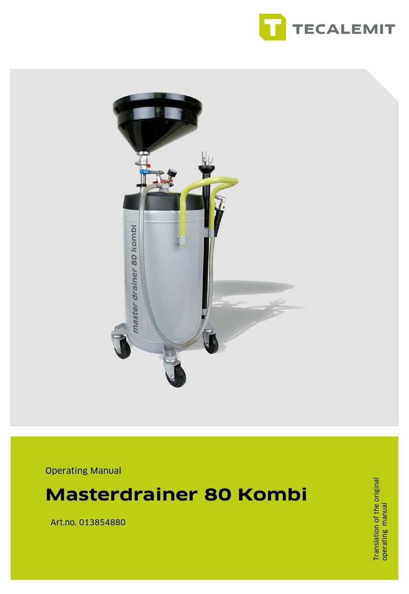 TECALEMIT Masterdrainer 80 Kombi operating manual