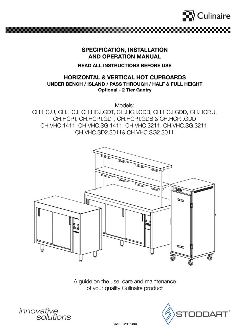 Culinaire CH.HC.U Specification, installation and operation manual
