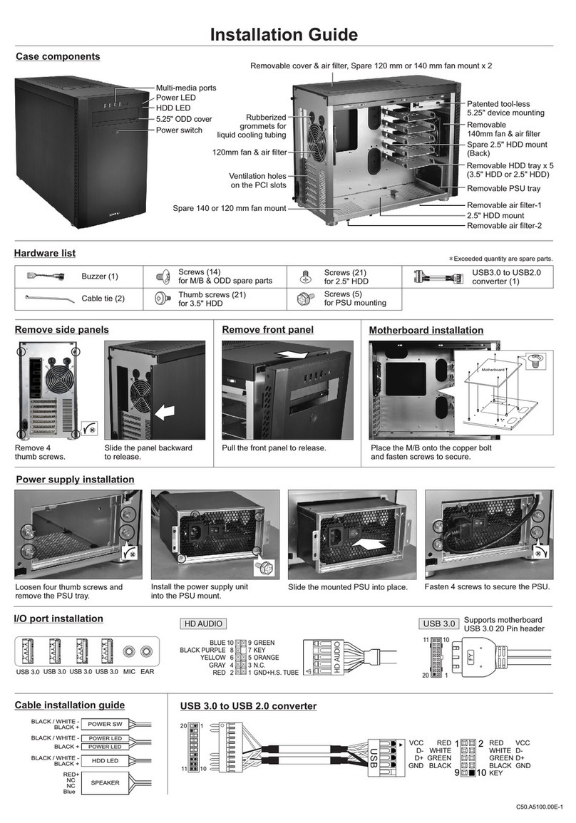 Lian-Li PC-A51B User manual Lian-Li PC-A51B User manual