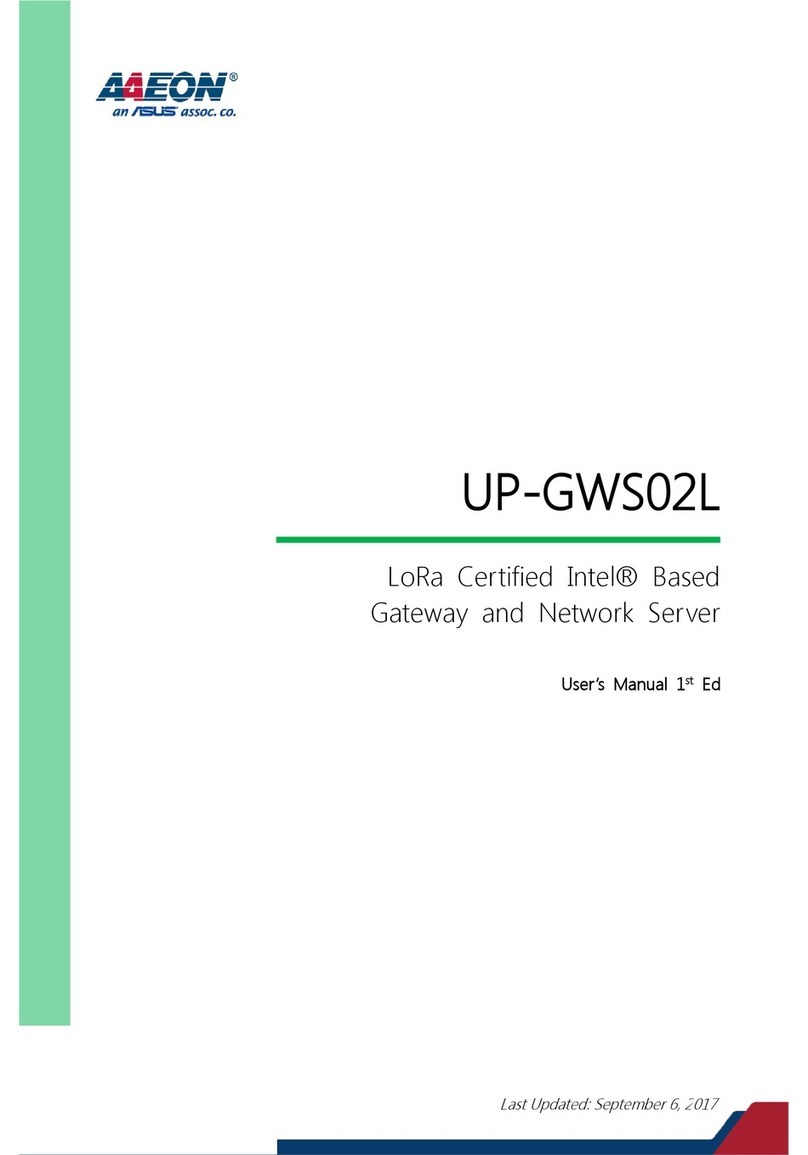 Aaeon UP-GWS02L User manual