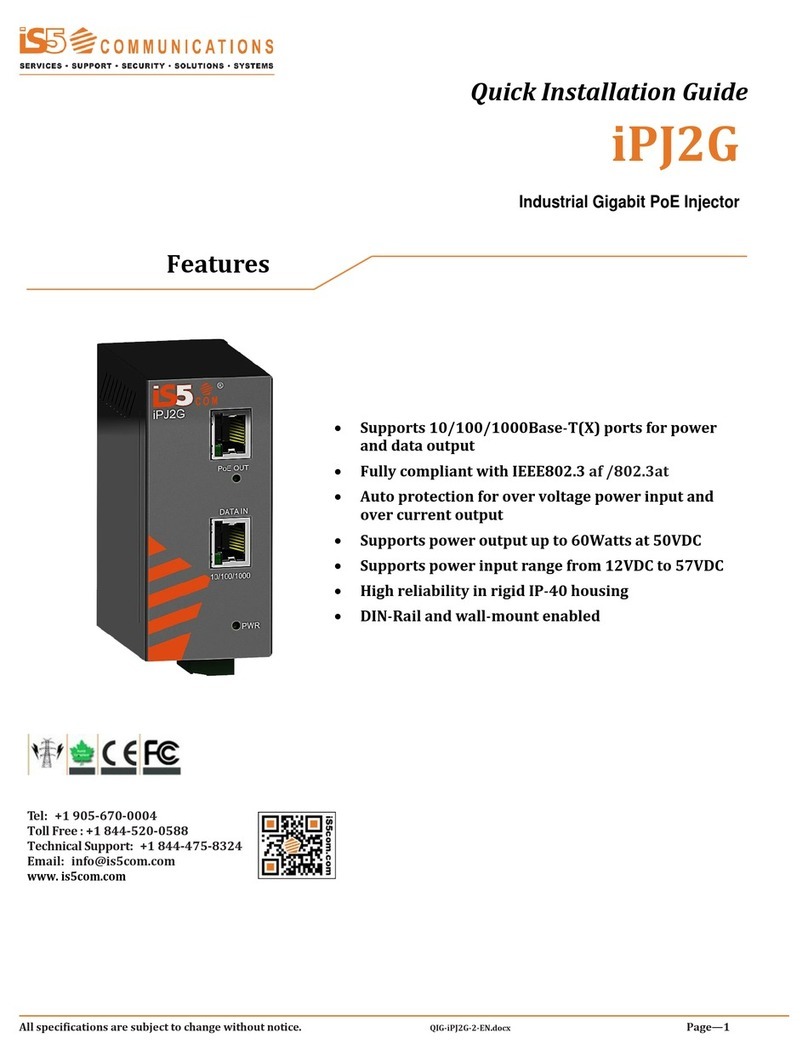 IS5 COMMUNICATIONS iPJ2G Quick installation guide