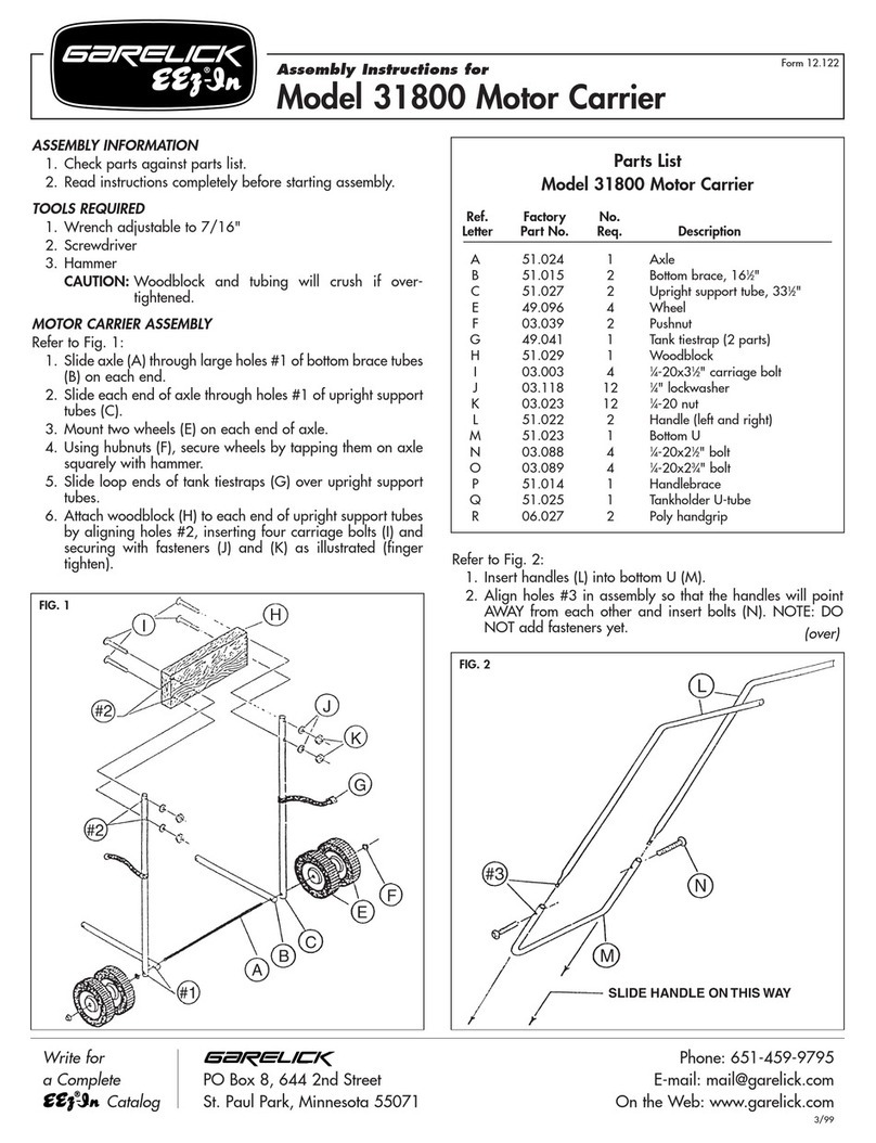 Garelick 31800 Assembly instructions