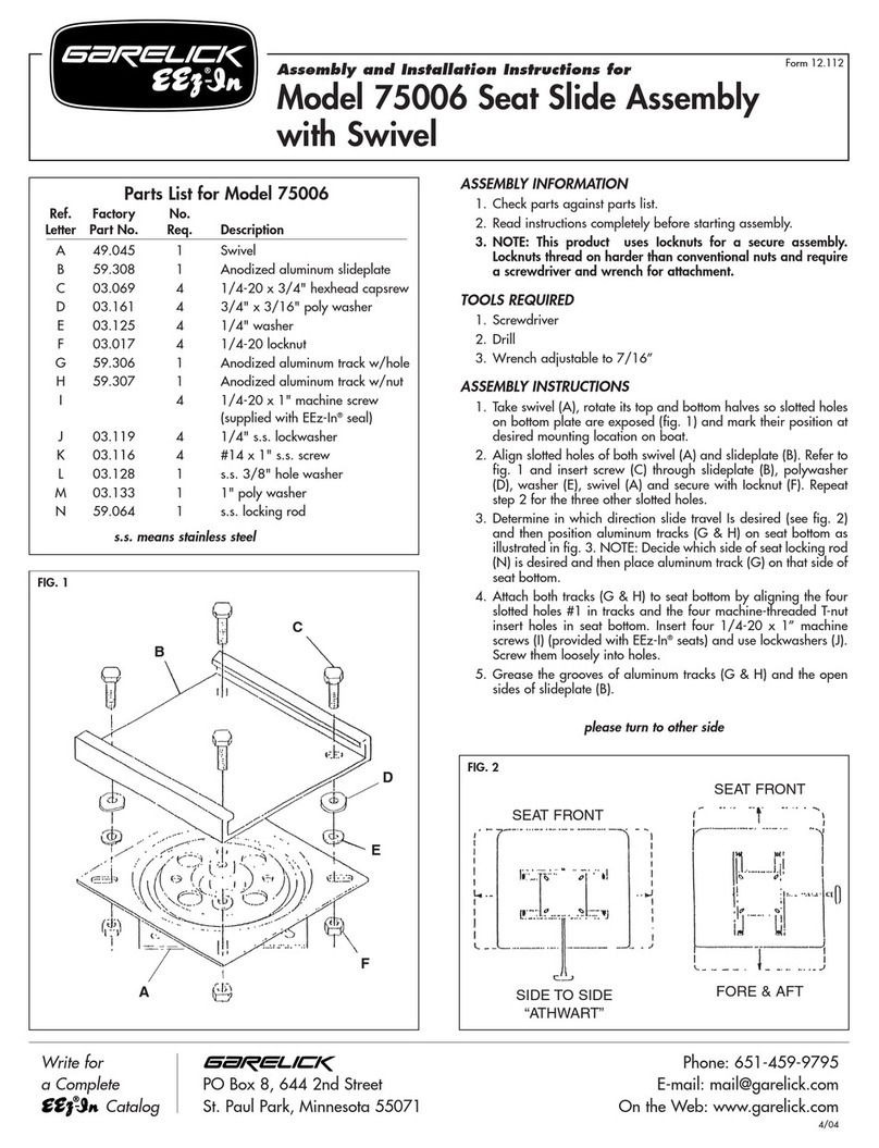 Garelick 75006 Assembly and installation instructions