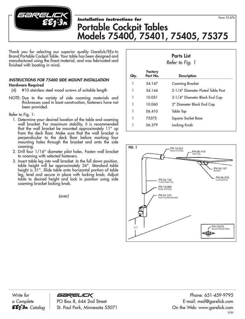 Garelick 75400 installation instructions