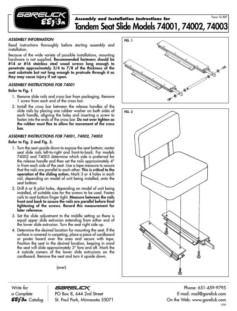 Garelick 74001 Assembly and installation instructions