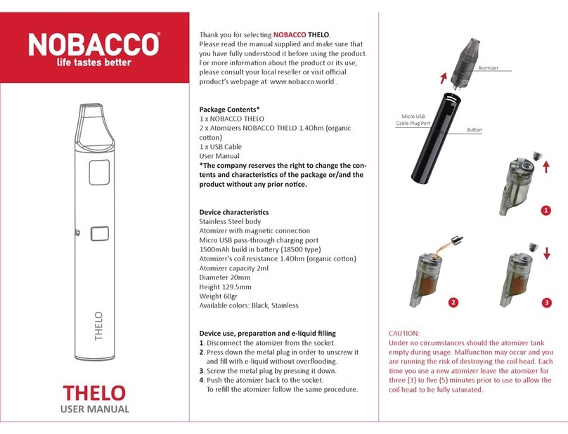 Nobacco THELO User manual