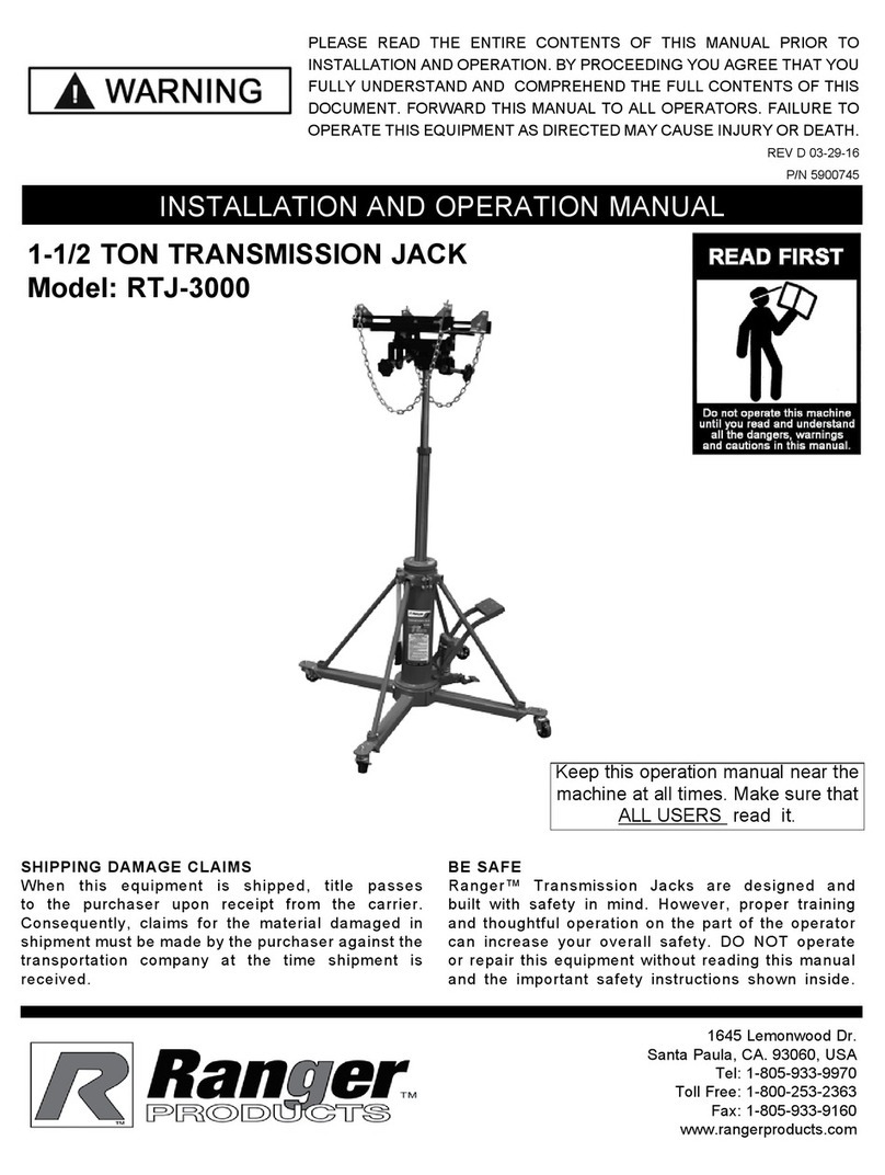 Ranger RTJ-3000 User manual