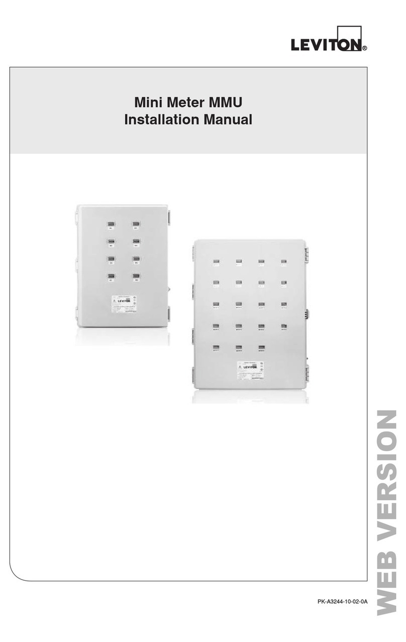 Leviton mini meter MMU installation manual